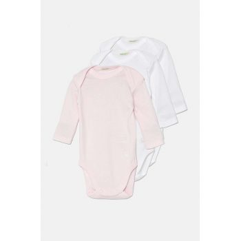 United Colors of Benetton body din bumbac pentru bebelusi 3-pack 3GI70B089