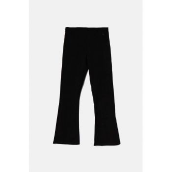 United Colors of Benetton leggins copii culoarea negru, neted, 3DKECF037