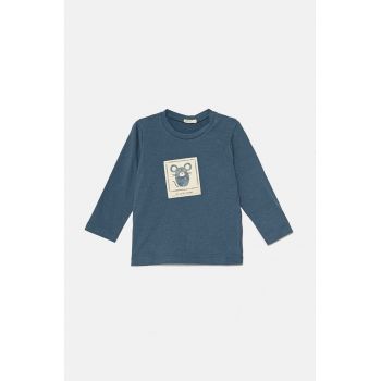 United Colors of Benetton longsleeve din bumbac pentru bebeluși cu imprimeu, 3ATNA1056