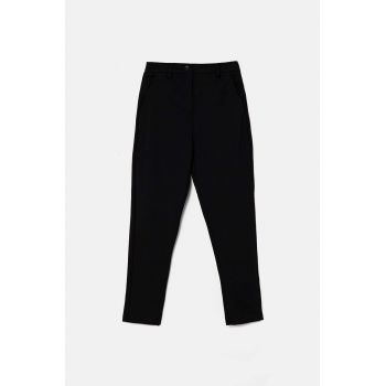 United Colors of Benetton pantaloni copii culoarea negru, neted, 4EOMCF02C