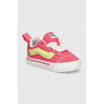 Vans tenisi copii Knu Skool Elastic Lace culoarea roz, VN000D0KDFE1