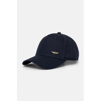 Aeronautica Militare șapcă de baseball din bumbac culoarea albastru marin, neted, HA1122CT2848