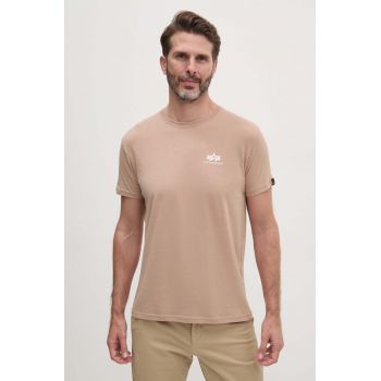 Alpha Industries tricou din bumbac barbati, culoarea roz, cu imprimeu