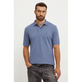 Armani Exchange polo de bumbac cu imprimeu, 6DZFLK ZJXUZ