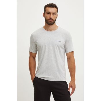 BOSS tricou lounge culoarea gri, melanj, 50515312