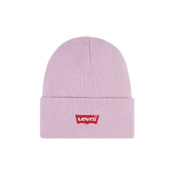 Levi's caciula copii LAN LEVI'S CORE BATWING BEANIE culoarea roz, 9A8620