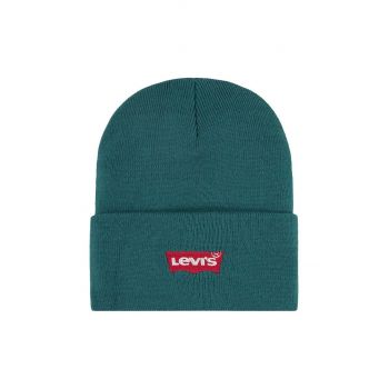 Levi's caciula copii LAN LEVI'S CORE BATWING BEANIE culoarea verde, 9A8620