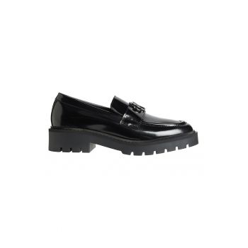 Pantofi loafer uni de piele