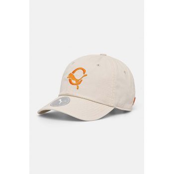 Puma șapcă de baseball din bumbac PUMA x CARROTS Dad Cap culoarea bej, cu imprimeu, 25789