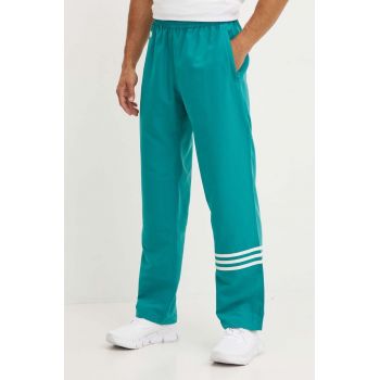 adidas Originals pantaloni de trening culoarea turcoaz, cu imprimeu, JF9159