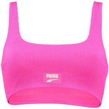 Bustiera femei Puma Swim Women Ribbed Scoop Neck Top 93807202