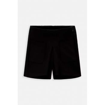 Coccodrillo pantaloni scurti copii culoarea negru, neted, BACK TO SCHOOL GIRL