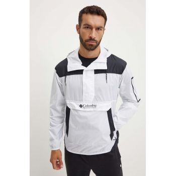 Columbia geaca Challenger Windbreaker barbati, culoarea alb, de tranzitie, 2091001