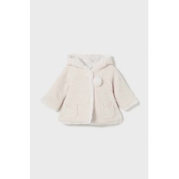 Mayoral Newborn cardigan bebe culoarea alb, 2304