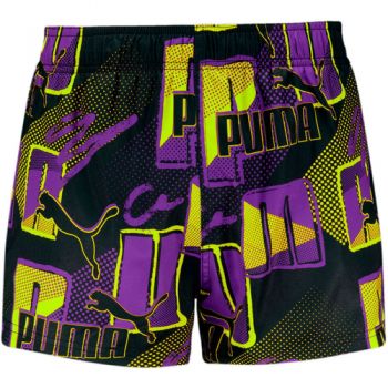 Pantaloni scurti barbati Puma Swim Men Print Logo Short 93836101