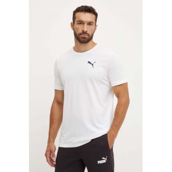 Puma tricou barbati, culoarea alb, cu imprimeu, 586726