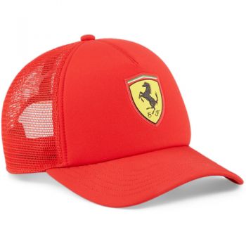 Sapca unisex Puma Ferrari Race Trucker Cap Rosso Corsa 02516601