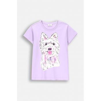 Coccodrillo tricou copii culoarea violet, EVERYDAY GIRL