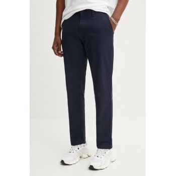 HUGO pantaloni barbati, culoarea violet, drept, 50520704