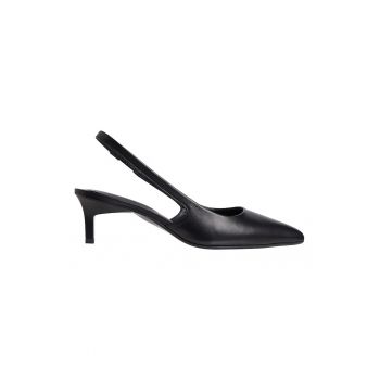 Pantofi slingback de piele