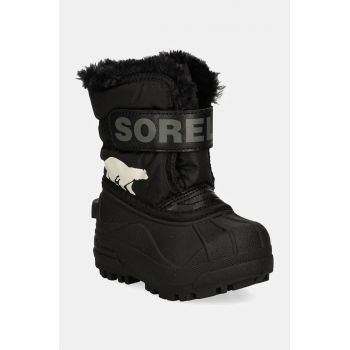 Sorel cizme de iarna copii TODDLER SNOW COMMAND culoarea negru, 2114102