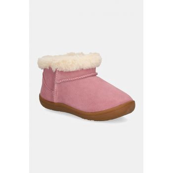 UGG cizme de zapada din piele intoarsa KINSEY culoarea roz, 1157631T