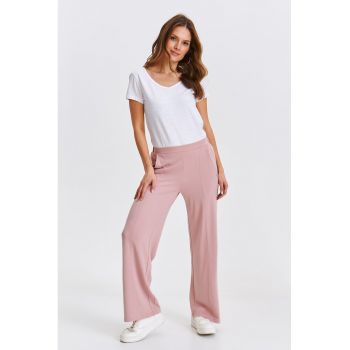 Pantaloni lungi cu model uni si buzunare