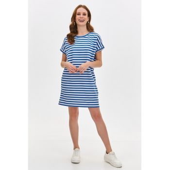 Rochie-tricou cu model in dungi