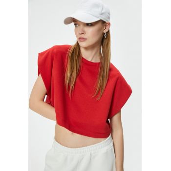 Tricou crop lejer