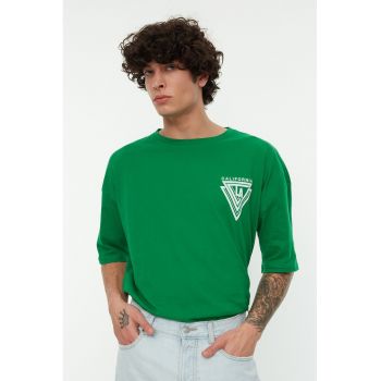 Tricou supradimensionat cu imprimeu grafic