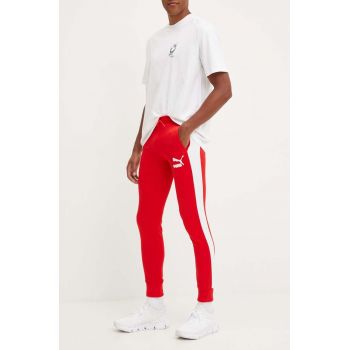 Puma pantaloni de trening culoarea rosu, modelator