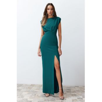 Rochie maxi cu slit lateral