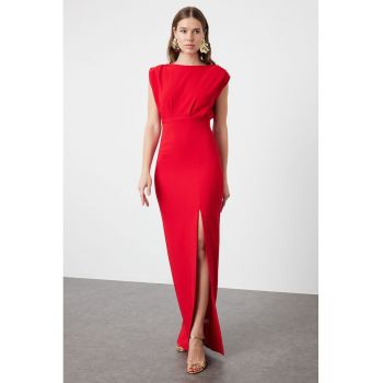 Rochie maxi cu slit lateral