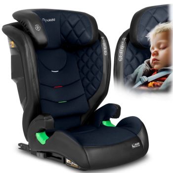 Scaun auto 15-36 kg cu isofix Nukido I-SIZE 100-150 cm Louis NegruBleumarin