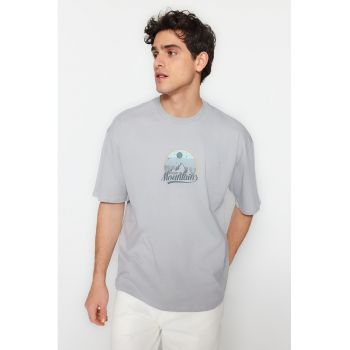 Tricou lejer cu imprimeu 77459