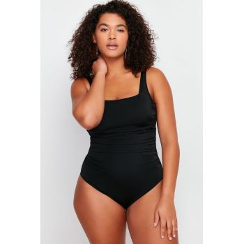 Costum de baie plus size intreg - drapat