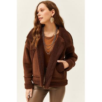 Jacheta de blana shearling sintetica