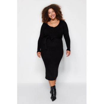 Rochie bodycon midi plus size