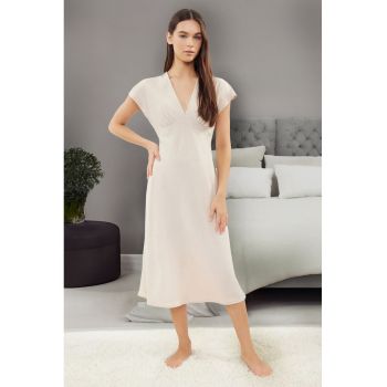 Rochie midi cu decolteu in V