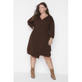 Rochie plus size midi petrecuta