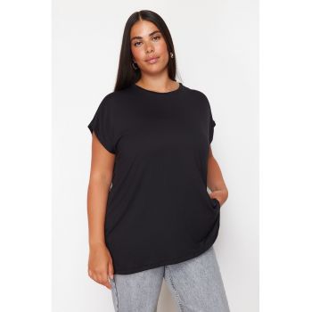 Tricou lejer plus size din amestec de modal