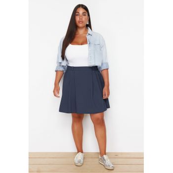 Fusta mini plus size evazata