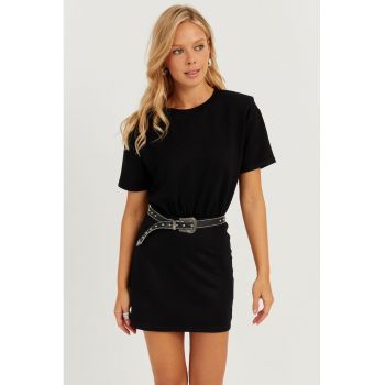 Rochie-tricou cu decolteu rotund