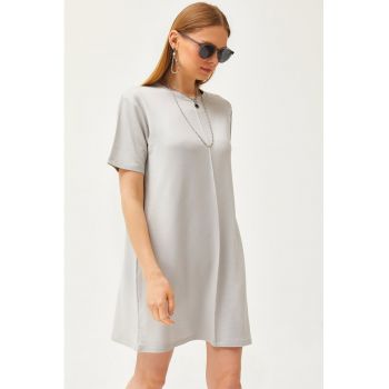 Rochie-tricou cu maneci cazute