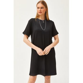 Rochie-tricou cu maneci cazute