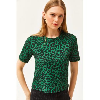 Tricou cu animal print