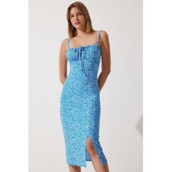 Rochie cu croiala bodycon si barete elastice