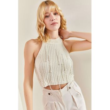 Bluza crop din tricot