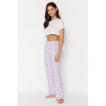 Pantaloni pijama dama 1262257871 - Bumbac/Elastan