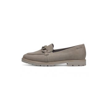 Pantofi loafer de piele cu detalii lant